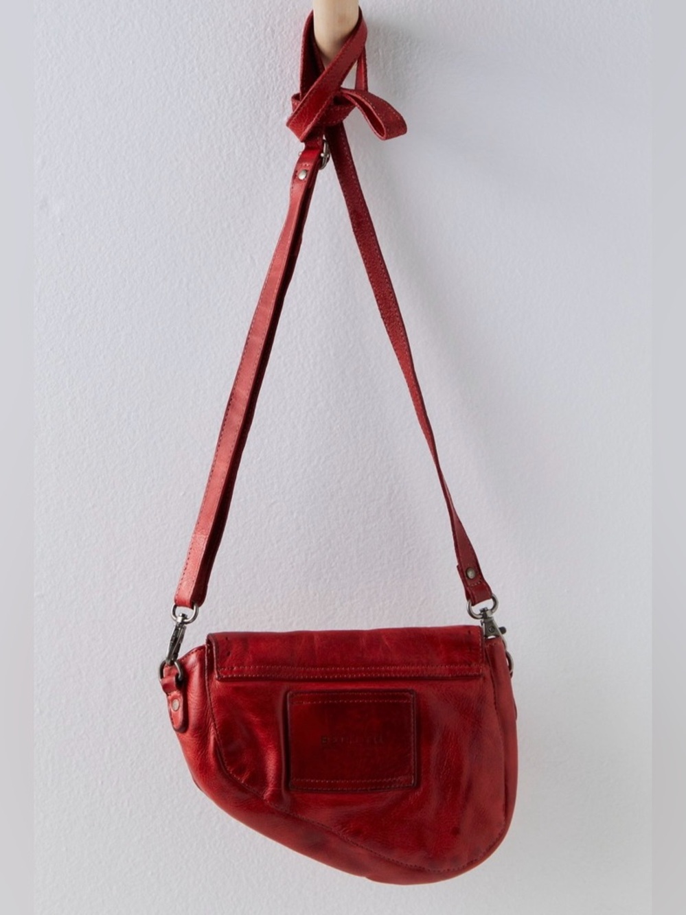 BED|STÜ Priscilla Indie Red Dip Leather Crossbody Bag NWT